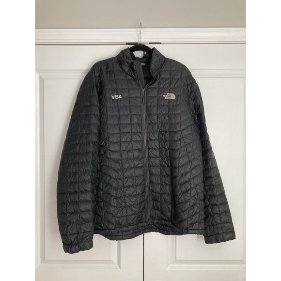 North Face Thermoball Jacket Mens XL Black Puffer Quilted Micro Hiking Outdoor - Picture 1 of 11